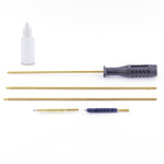 Load image into Gallery viewer, 4,5 mm Brass Air Rifle Shot Rod Brush Cleaning Kit with Plastic Box (6 pc.)
