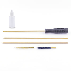 4,5 mm Brass Air Rifle Shot Rod Brush Cleaning Kit with Plastic Box (6 pc.)