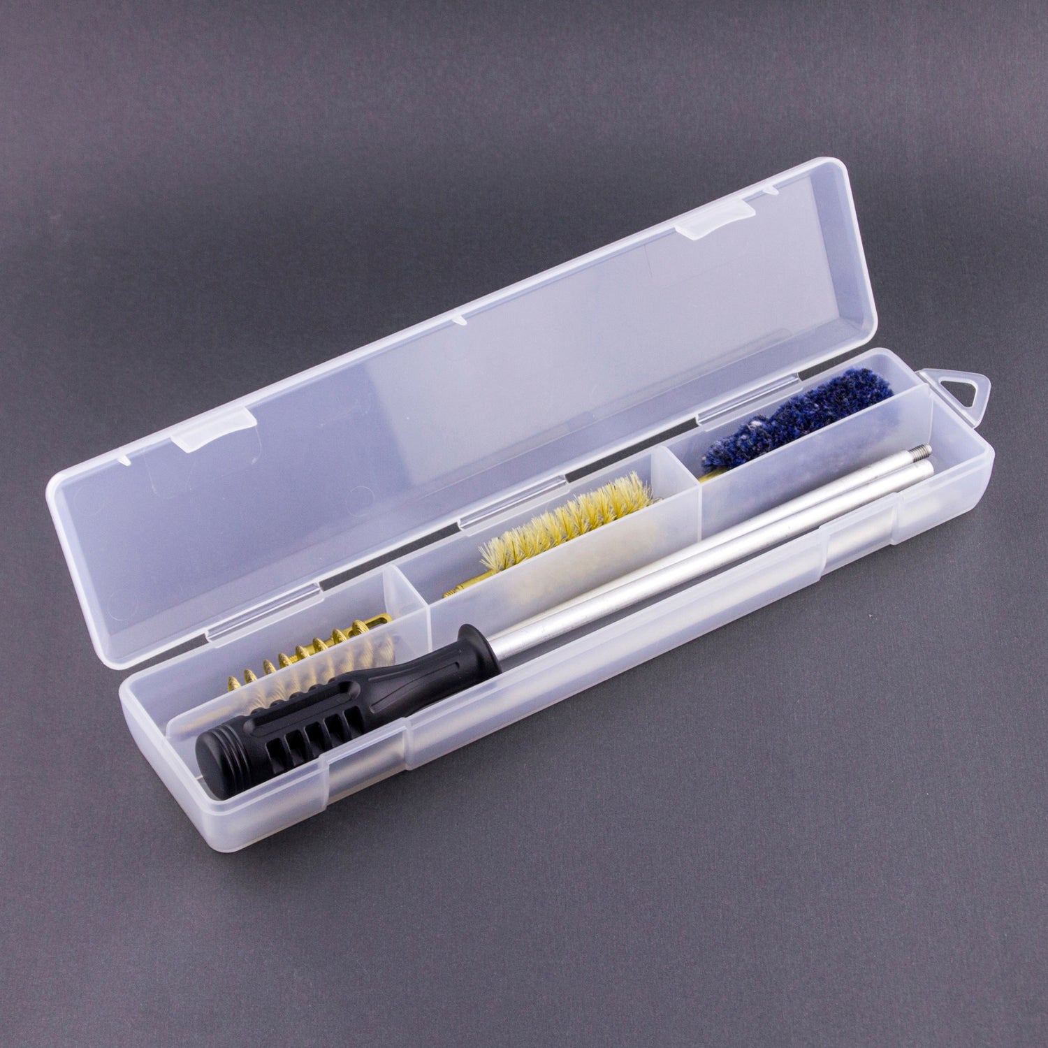 12GA Plastic Box Aluminum Rod Brush Cleaning Kit with Vacuum Carton Box (7 pc.)