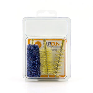 3 Spare Brush Set For Rifle: Helical-Wool-Brass for 12GA