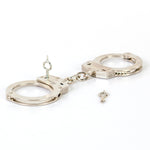 Load image into Gallery viewer, Vulcanforce Nickel Finish Handcuffs Model 1001V
