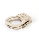Load image into Gallery viewer, Vulcanforce Nickel Finish Hinged Handcuffs Model 2001V

