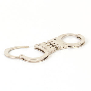 Vulcanforce Nickel Finish Hinged Handcuffs Model 2001V