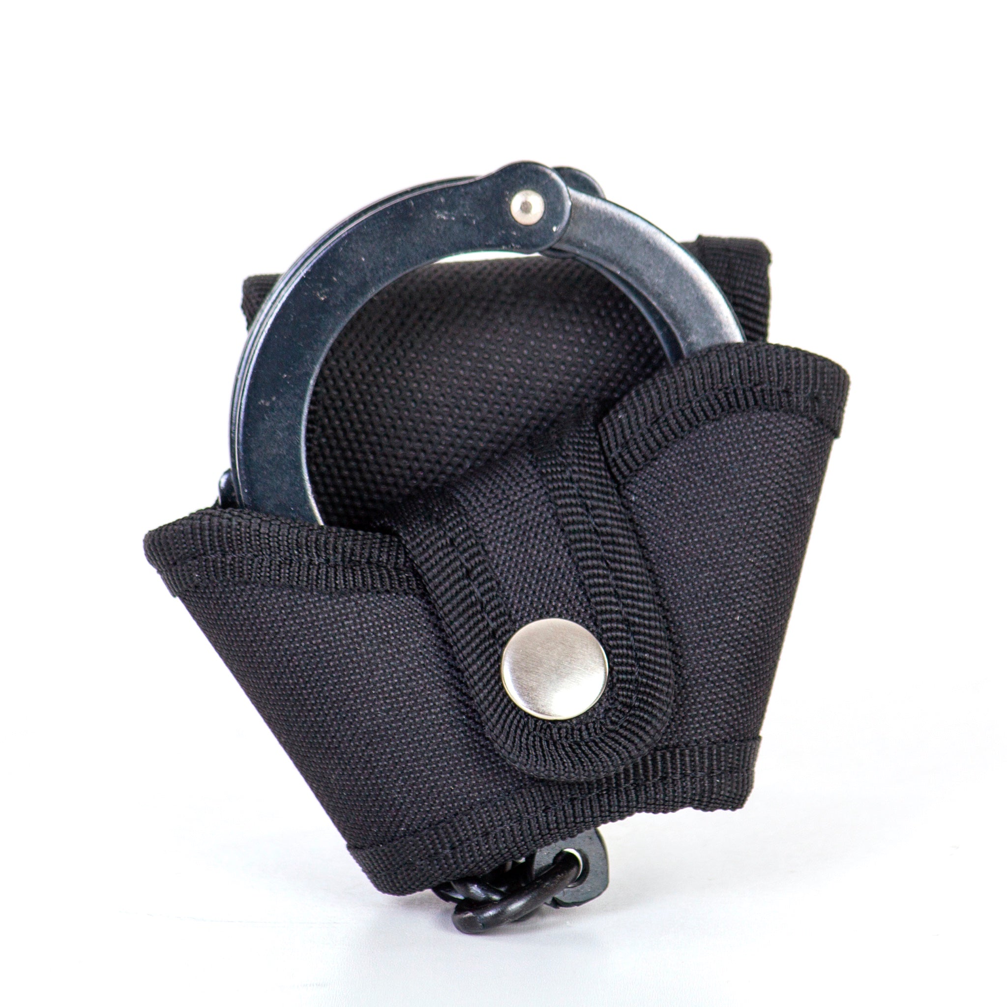 Perfect Fit Nylon Handcuff Safety Strap – Black With Chrome Safety Snap